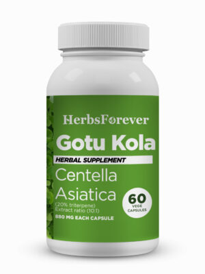 Gotu kola Capsules – Centella Asiatica - 20% triterpene - Extract Ratio 10:1 - 60 Vege Capsules - 880 mg each