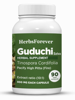 Guduchi Satva Capsules – Tinospora Cordifolia - (Water based Extract) 10:1 - 90 Vege Capsules - 800 mg each