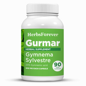 Gurmar Capsules – Gymnema Sylvestre - 25% Gymnemic Acid - Extract Ratio 7:1 - 90 Vege Capsules - 800 mg each