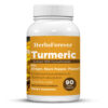 Turmeric Capsules – Curcuma longa - 95% Curcumin with Ginger, Pippali, Black Pepper and Tulsi - 90 Vege Capsules - 800 mg each