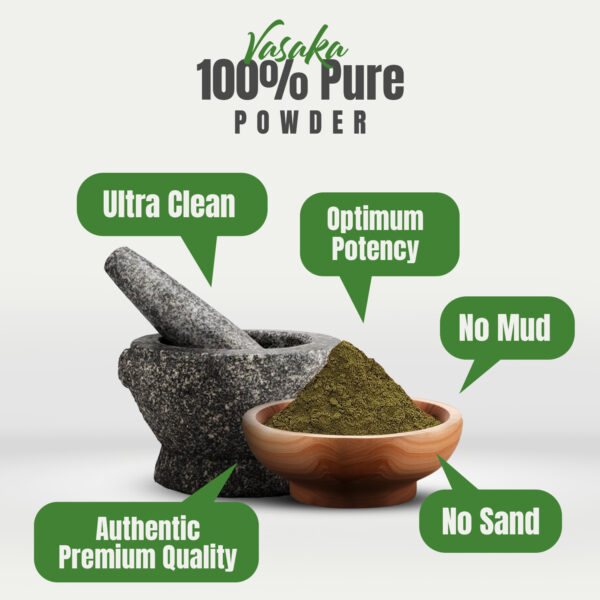 Vasaka Powder (Adhatoda Vasica) - Non GMO - Vegan - (454 Gms - 1LBS)