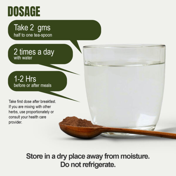 bnr4_nagkesar_powder_454_dosage Nagkesar Powder (Mesua Ferrea) - Non GMO - Vegan - 454 Gms - 1LBS