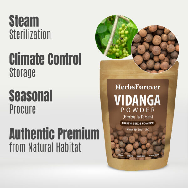 bnr6_vidanga_powder_454 Vidanga Powder (Embellia Ribes) - Non GMO - Vegan - (454 Gms - 1LBS)