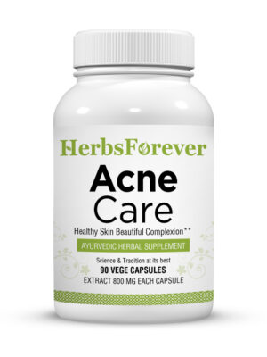 Acne Care (Acnil) - Ayurvedic Herbal Supplement - 90 Vege Capsules - 800 Mg Each