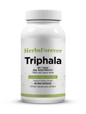 Triphala Capsules - Ayurvedic Herbal Supplement – 60 Vege Capsules – 800 Mg Each