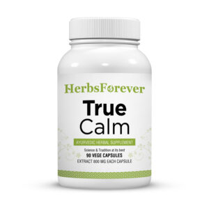 True Calm Capsules - Ayurvedic Herbal Supplement – 90 Vege Capsules – 800 Mg Each