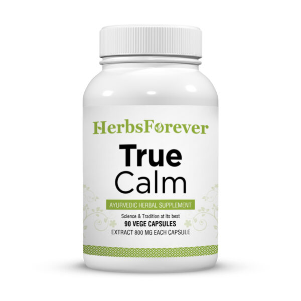 bnr1_true_calm_90Caps True Calm Capsules - Ayurvedic Herbal Supplement – 90 Vege Capsules – 800 Mg Each