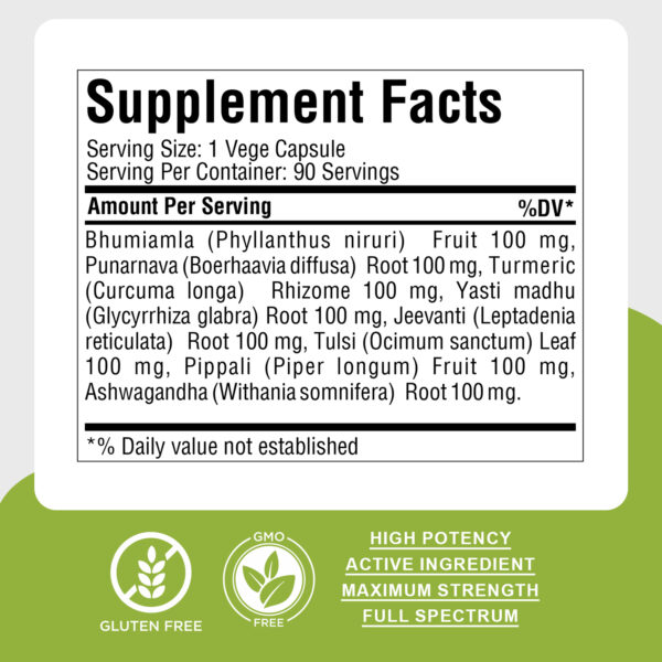 Enviro Care Capsules - Ayurvedic Herbal Supplement – 90 Vege Capsules – 800 Mg Each