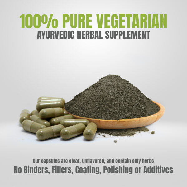 bnr5_spirulina-plus_90Caps Spirulina Plus Capsules - Ayurvedic Herbal Supplement (90 Vege Capsules – 800 Mg Each)