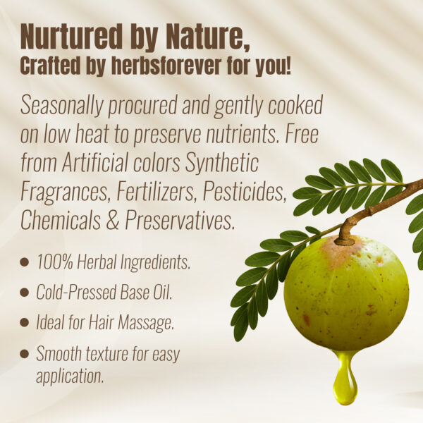 Blossom Hair Oil - Processed with Sesame Oil - Cold pressed and double filtered in Muslin cloth - 210 ml