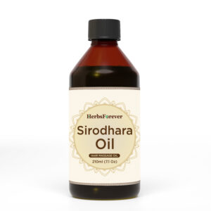 Sirodhara Oil - Processed with Sesame Oil - Cold pressed and double filtered in Muslin cloth - 210 ml