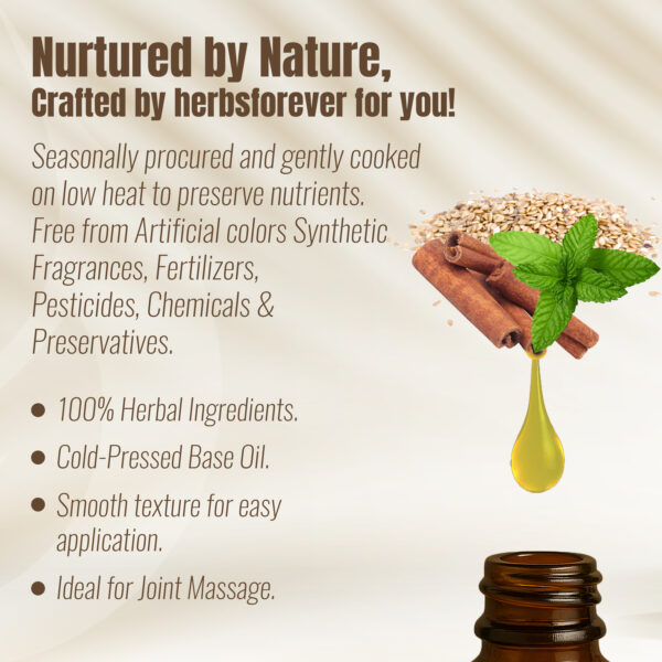 Flexn Oil - Processed with Sesame Oil - Cold pressed and double filtered in Muslin cloth - 120 ml