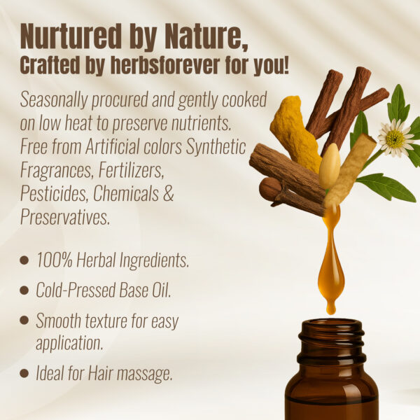 Maha Bhringraj Oil - Processed with Sesame Oil - Cold pressed and double filtered in Muslin cloth - 210 ml