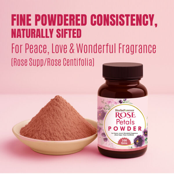 Rose Powder - (Rose centifolia) - Non GMO - Vegan  - 100 Gms